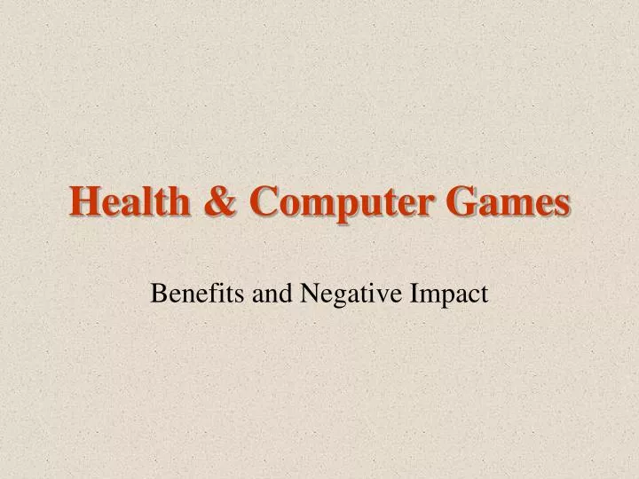 health computer games