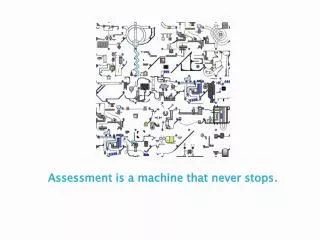 Assessment is a machine that never stops.