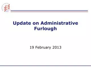 Update on Administrative Furlough