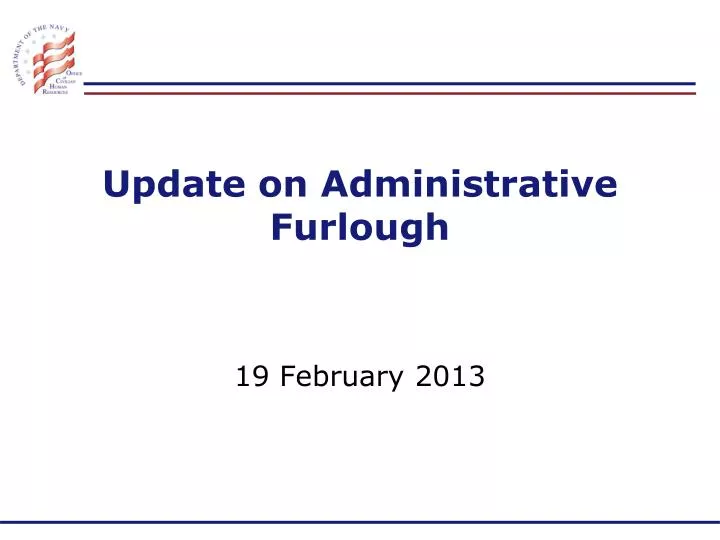 update on administrative furlough
