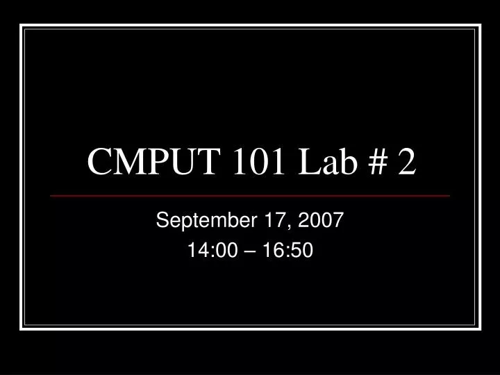 cmput 101 lab 2