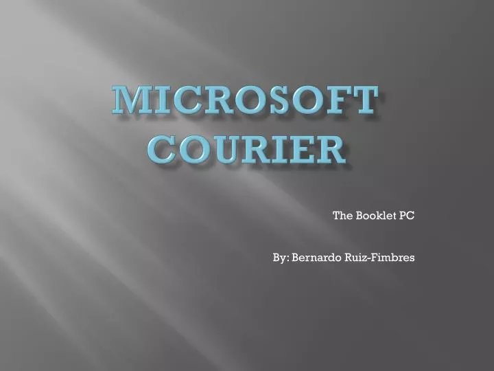 microsoft courier