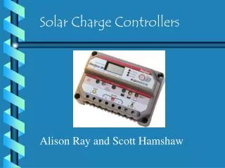 Solar Charge Controllers