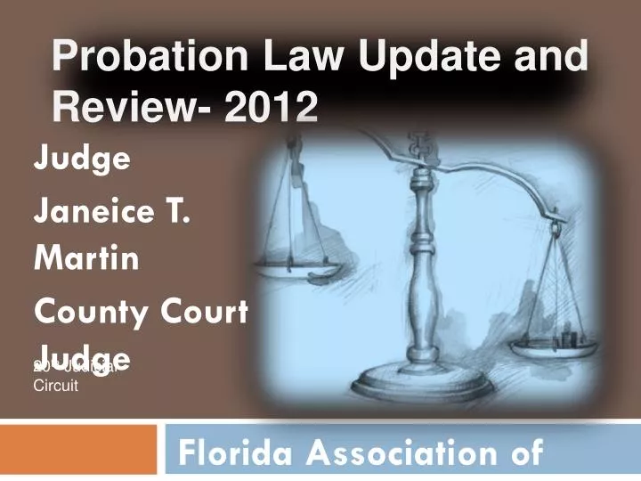 probation law update and review 2012