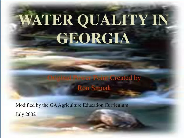 water quality in georgia