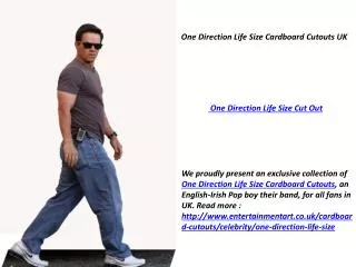 One Direction Life Size Cardboard Cutouts UK