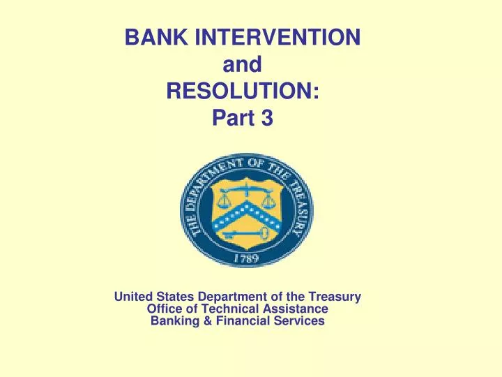 bank intervention and resolution part 3