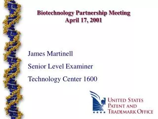 Biotechnology Partnership Meeting April 17, 2001