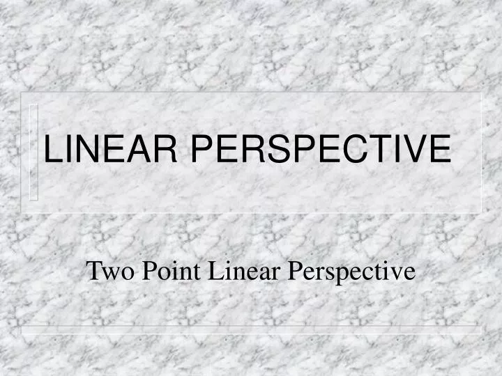 linear perspective