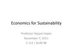 Economics for Sustainability - slide 1