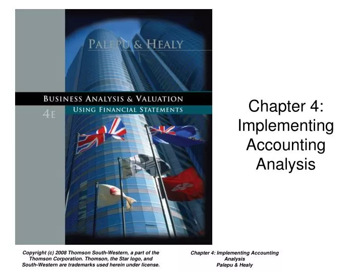 chapter 4 implementing accounting analysis