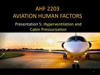 AHF 2203 AVIATION HUMAN FACTORS