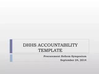 DHHS ACCOUNTABILITY TEMPLATE