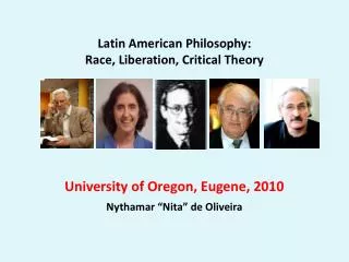 Latin American Philosophy: Race, Liberation, Critical Theory