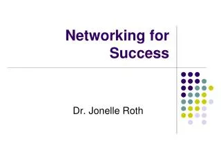 Networking for Success