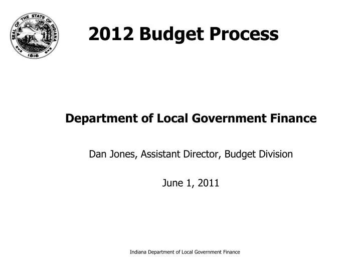 2012 budget process