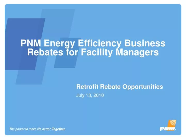 pnm energy efficiency business rebates for facility managers
