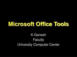 Microsoft Office Tools