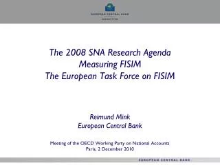 European Task Force on FISIM