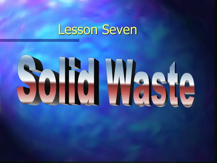 lesson seven