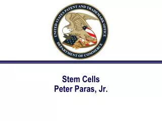 stem cells peter paras jr