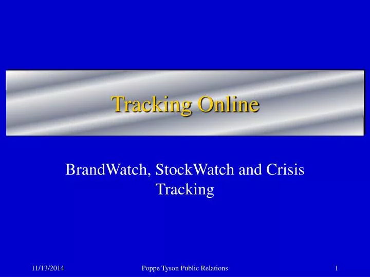 tracking online
