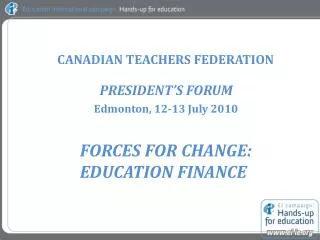 CANADIAN TEACHERS FEDERATION