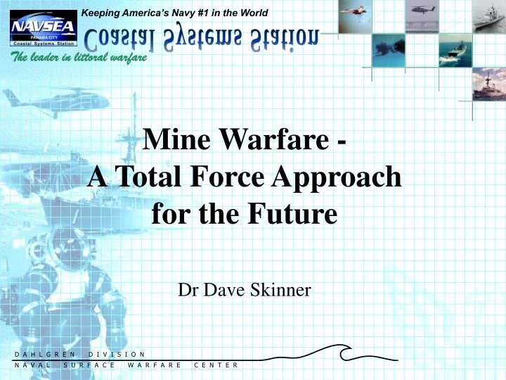 mine warfare a total force approach for the future