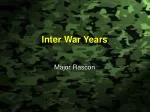 Inter War Years - slide 1