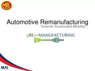 Automotive Remanufacturing