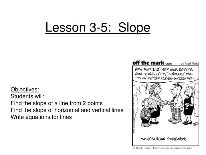 lesson 3 5 slope