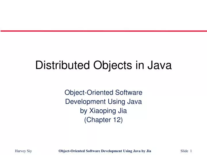 distributed objects in java