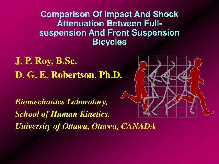 comparison of impact and shock attenuation between full suspension and front suspension bicycles