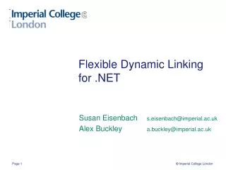 Flexible Dynamic Linking for .NET
