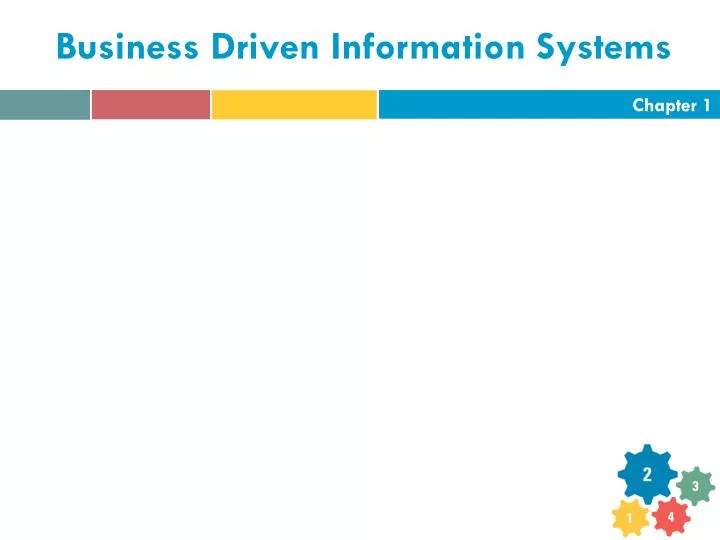 business driven information systems