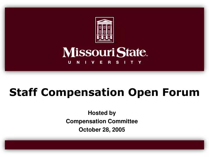 staff compensation open forum