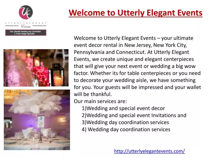 welcome to utterly elegant events