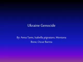 Ukraine Genocide
