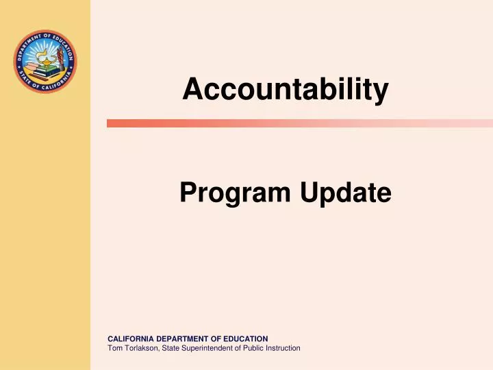 accountability program update