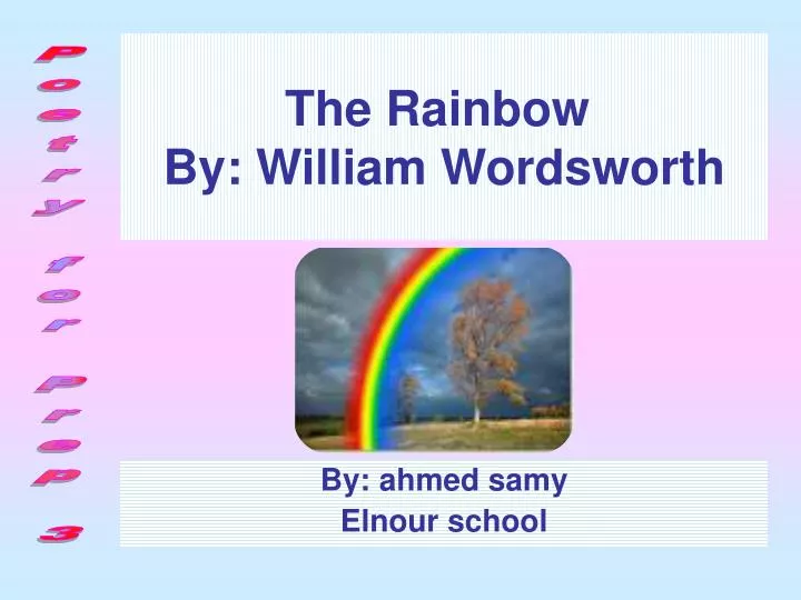 the rainbow by william wordsworth