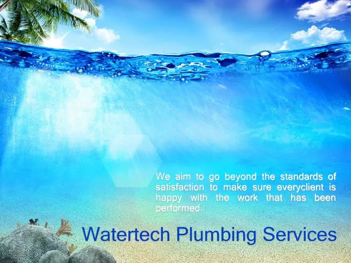 watertech plumbing services
