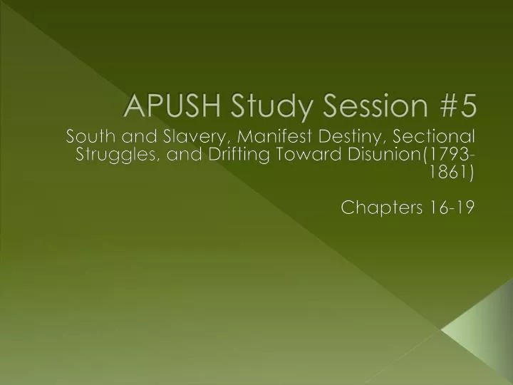 apush study session 5
