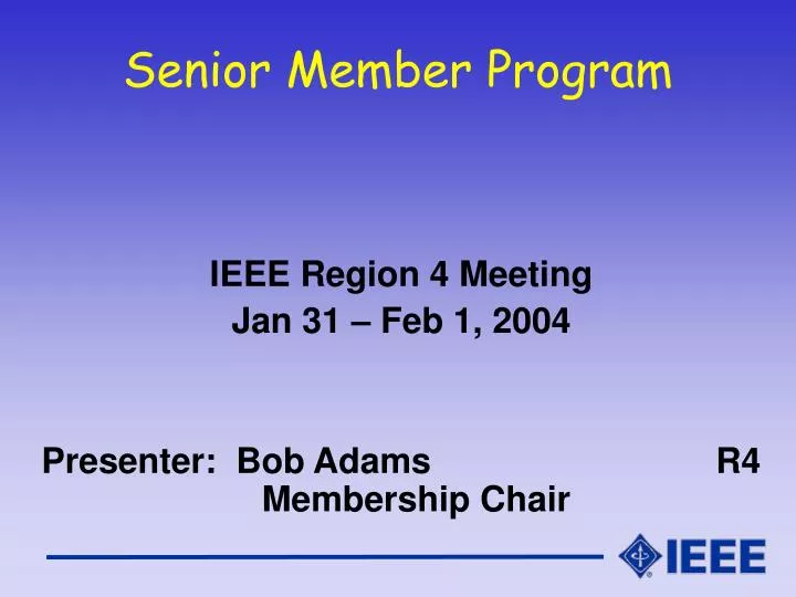 senior member program