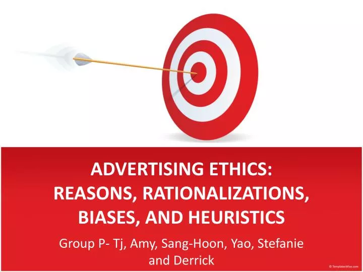 advertising ethics reasons rationalizations biases and heuristics