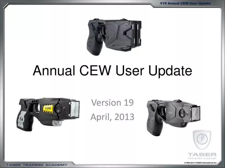 annual cew user update
