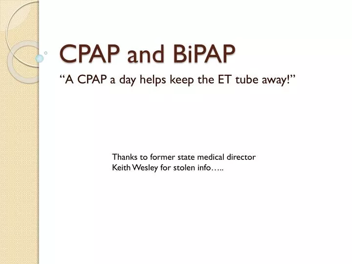 cpap and bipap