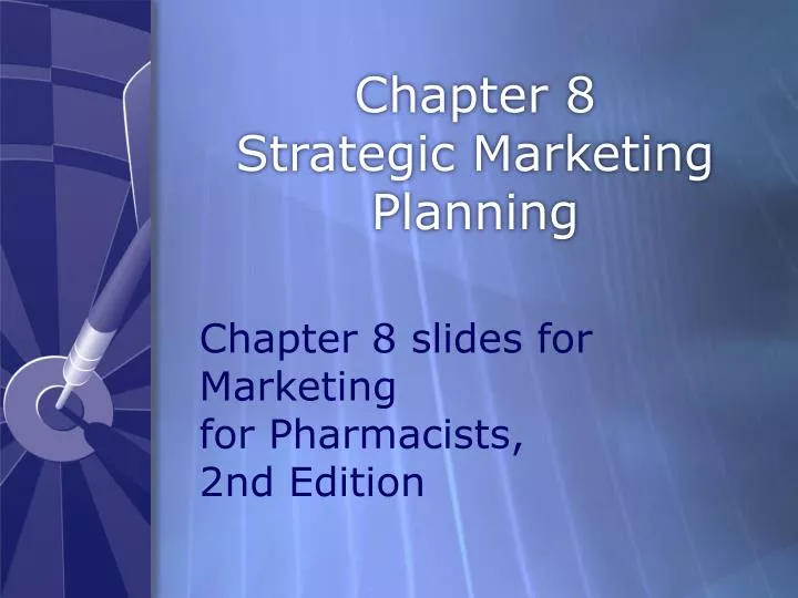 chapter 8 strategic marketing planning