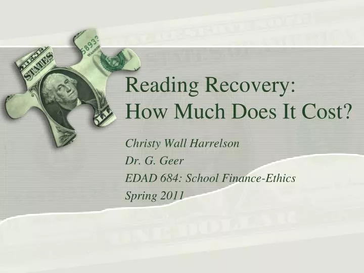 reading recovery how much does it cost