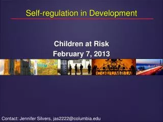 Self-regulation in Development