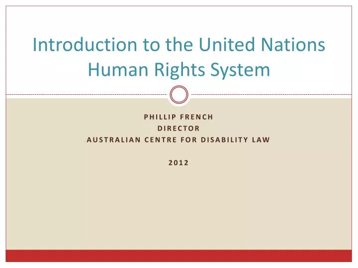 introduction to the united nations human rights system
